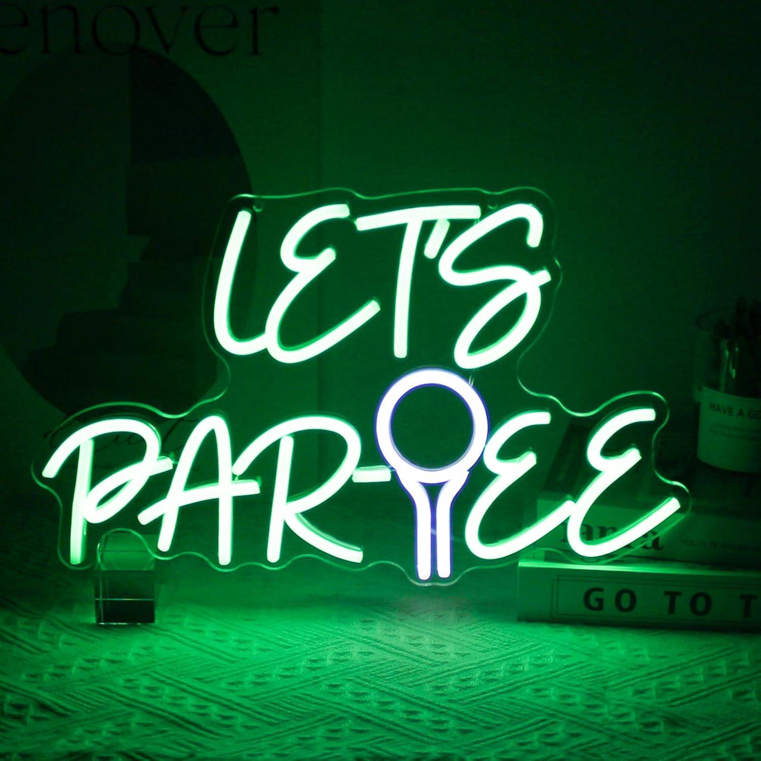 Laten we een Par Tee neonrecla - Neon Sign Party recensie en prijs